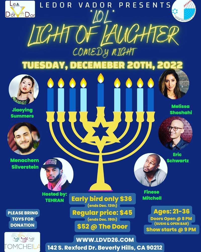 		                                		                                    <a href="https://www.eventbrite.com/e/lol-light-of-laughter-comedy-charity-channukah-event-tickets-482174686467"
		                                    	target="">
		                                		                                <span class="slider_title">
		                                    LOL Comedy Night		                                </span>
		                                		                                </a>
		                                		                                
		                                		                            		                            		                            <a href="https://www.eventbrite.com/e/lol-light-of-laughter-comedy-charity-channukah-event-tickets-482174686467" class="slider_link"
		                            	target="">
		                            	Click here to Register		                            </a>
		                            		                            